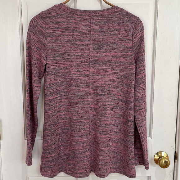 Jones New York || Raspberry Melange Stretch Tunic; Size S - Picture 7 of 13